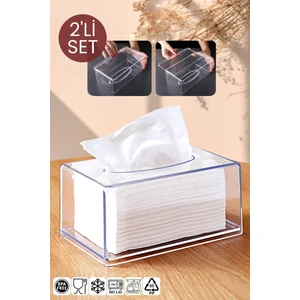 Nandy Home 2'li Set Clear Peçete Organizeri