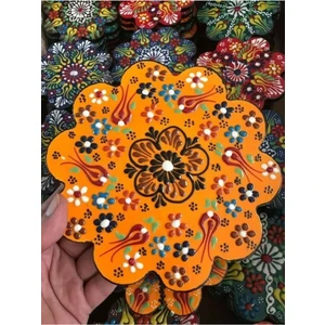 Sultan Çini Turuncu El Emeği Kabartma Nihale PRA-2888216-4047