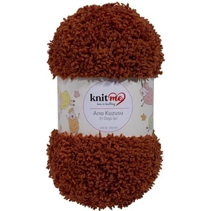 5 Adet Ana Kuzusu Battaniye Hırka Kuzu El Örgü İpi 755 Kahverengi