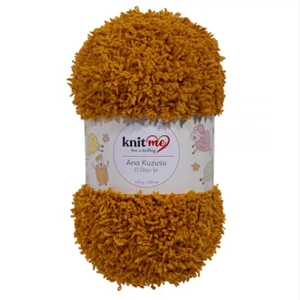 Knit Me 5 Adet Ana Kuzusu Battaniye Hırka Kuzu El Örgü Ipi 756 Altın