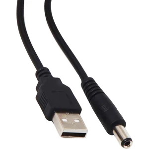 Powermaster USB Erkek To 5.5 2.5 Uç Dc 80 cm Çevirici Kablo Usbli Adaptör Ucu