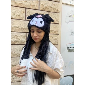 Sevgi Aksesuar Kuromi Sevimli Hareketli Kulaklı Şapka Işıklı