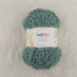 5 Adet Ana Kuzusu Battaniye Hırka Kuzu El Örgü İpi 752 Küf Yeşili