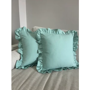 Premier Duck Keten Fırfırlı Mint Yeşili Kırlent Kılıfı ( 1 Adet ) (40X40)