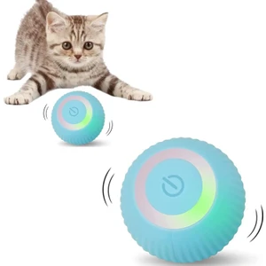 Hediye Filesi Şarjlı Kedi Oyun Topu Interaktif 360 Derece Dönen Kedi Oyuncağı Oto Hareket Eden