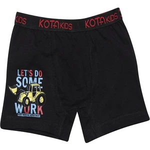 1005x12 Erkek Çocuk 12'li Likralı Karışık Desen Boxer-Renkli