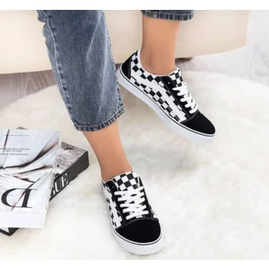By İmis Shoes Siyah Keten Sneaker