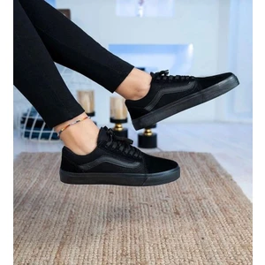 By İmis Shoes Siyah Keten Sneaker