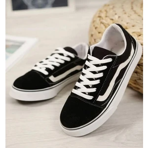 By İmis Shoes Siyah Keten Sneaker