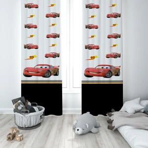 Talia Home Arabalı Mcqueen Desenli Çocuk ve Bebek Odası Fon Perdesi 2 Kanat TLA-267