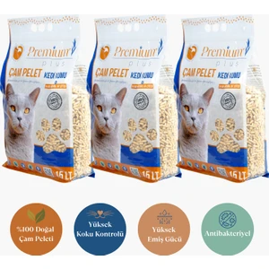 Premium Plus Çam Pelet Kedi Kumu 45 LT