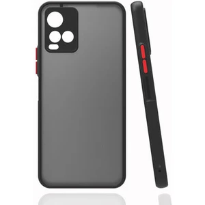 Techno Guru Vivo Y33S Kenarları Renkli Arkası Buğulu Şık Hux Silikon Kılıf