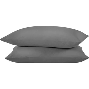 Düz Pamuklu 2'li Yastık Kılıfı 50X70 Antrasit