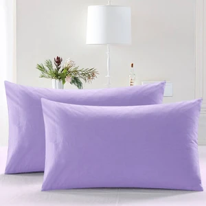Düz Pamuklu 2'li Yastık Kılıfı 50X70 Lila