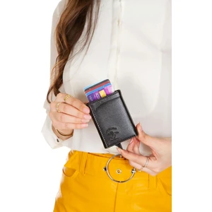 Newish Polo Rfid Özellikli Mekanizmalı Cüzdan Kartlık - Suni Deri