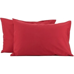 Düz Pamuklu 2'li Yastık Kılıfı 50X70 Kırmızı