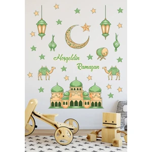 Kt Grup Ramazan Ayı Temalı Süsleme Cam Duvar Süsleri Ramazan Sticker Seti