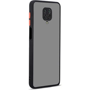 Techno Guru Redmi Note 9 Pro Kenarları Renkli Arkası Buğulu Şık Hux Silikon Kılıf