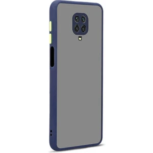 Techno Guru Redmi Note 9 Pro Kenarları Renkli Arkası Buğulu Şık Hux Silikon Kılıf