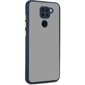 Techno Guru Redmi Note 9 Kenarları Renkli Arkası Buğulu Şık Hux Silikon Kılıf