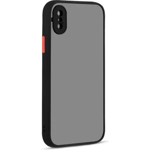 Techno Guru iPhone x Kenarları Renkli Arkası Buğulu Şık Hux Silikon Kılıf