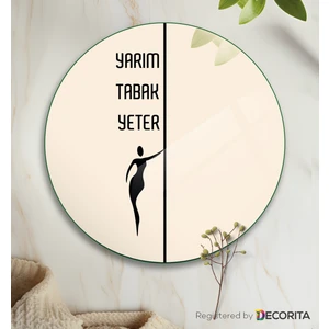 Cam Diyet Tabağı | Cam Sunum Tabağı | Yarım Tabak Yeter | Çap32cm