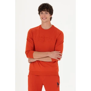 U.S. Polo Assn. Erkek Kiremit Basic Sweatshirt 50269402-VR031