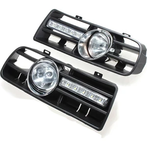 2 x LED Izgara Izgara Tampon Sis Önleyici Farlar Far 97-06 Golf 4 Mk4 Iv Siyah (Yurt Dışından)