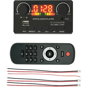 Mp3 Wma Dekoder Kurulu Kablosuz Bluetooth 5.0 7 V-25 V Dekoder Araba Mp3 Çalar USB Kayıt Modülü Fm Aux Radyo Hoparlör Için (Yurt Dışından)