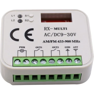 Garaj Kapı Uzaktan Kumandası Alıcısı 2 Kanal Denetleyici Anahtarı 433 868 Mhz Verici Rx Çok Frekanslı 433-900MHZ (Yurt Dışından)