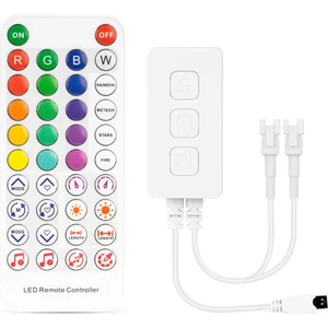 SP611E WS2812B WS2811 Bluetooth Müzik Denetleyicisi IR38 Tuşları Adreslenebilir LED Aydınlatma Için Uzaktan App DC5V-24V (Yurt Dışından)