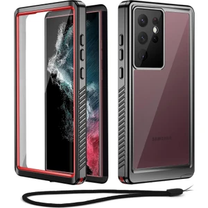 M.TK Moveteck Samsung Galaxy S22 Ultra Kılıf 360 Derece Tam Kaplar Su Geçirmez Telefon Kılıfı