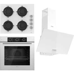 Fryart Basıc Serisi Beyaz Set (CS206 + QXE62CB+D087 )