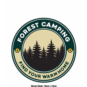 F17 Ajans Forest Camping Ütü ile Yapışan Tekstil Dtf Baskı