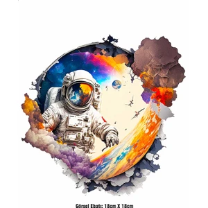 F17 Ajans Astronot Ütü ile Yapışan Tekstil Dtf Baskı