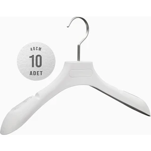 10'lu KCS 40cm Soft Touch Kaplamalı Plastik Üst Grup Askısı