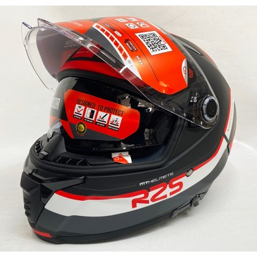 mt Thunder 4sv R25 B5 Mat Red Black Şefaf Vizörlü Kapalı Fiyatı