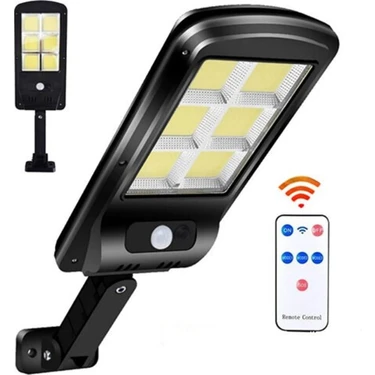 Home Dekor Hediye Güneş Enerjili Hareket Sensörlü Kumandalı 3 Modlu Güneş Enerjili Solar LED Bahçe
