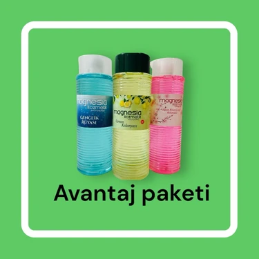 Magnesia Kolonya 3'lü Gençlik Set 400 ml (Gençlik Kolonyası - Limon - Japon Kiraz