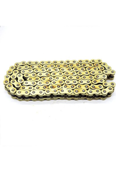 Aras Moto R25-MT25-CBR 250-PULSAR 200-NİNJA 250-NK 250-NK 400 Uyumlu Teker Zinciri Gold (Oringsiz)Arasmoto