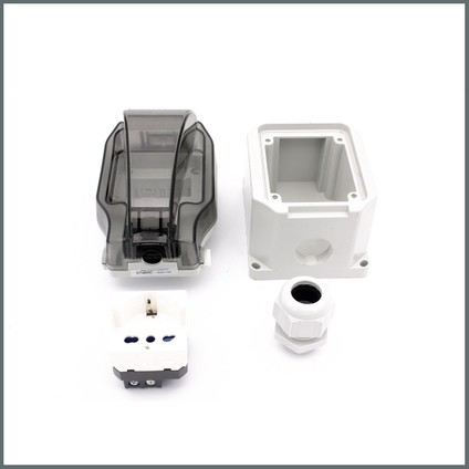 Su Geçirmez IP66 Sıva Üstü Kutulu Dış Ortam Prizi (Bahçe, Garaj) fiyatları