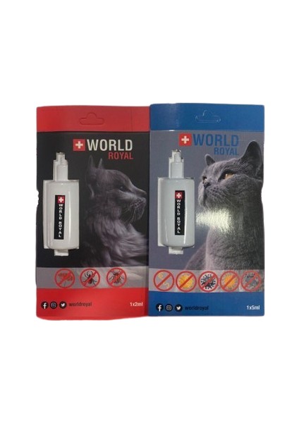 Bluepet World Royal Kedi Ic Dıs Parazıt Damlası 2 Si Bir Arada