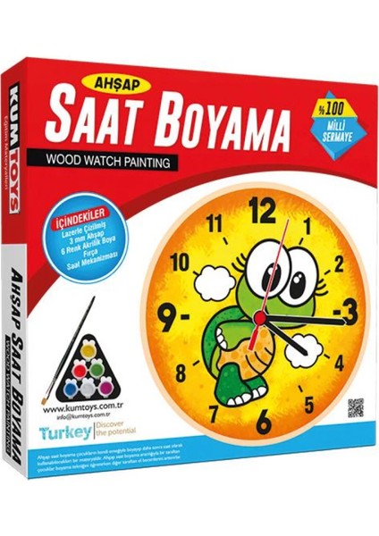 Bykurt Ahşap Saat Boyama Oyunu fiyatları