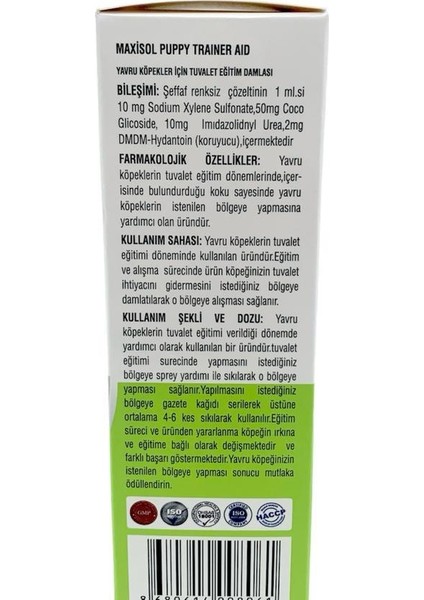 Yavru Köpek Tuvalet Eğitim Spreyi 100 ml