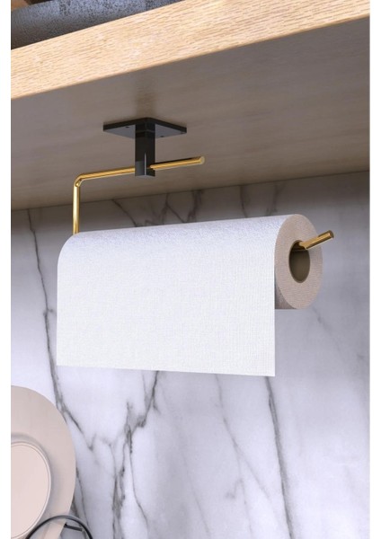 Yapışkanlı Paslanmaz Gold Rulo Havluluk Wc Kağıtlık ve Çember Havluluk Banyo Mutfak 3'lü Set modelleri