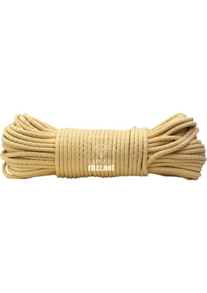 Dolgulu Pamuk Kordon Ip Açık Sarı 028 ( 500 gr )