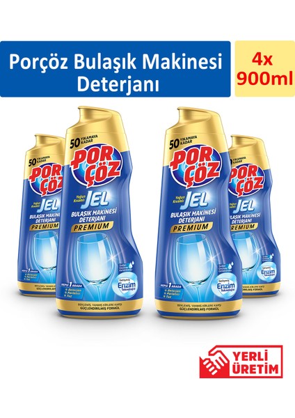 Bulaşık Makinesi Deterjanı 900 ml x 4 Adet