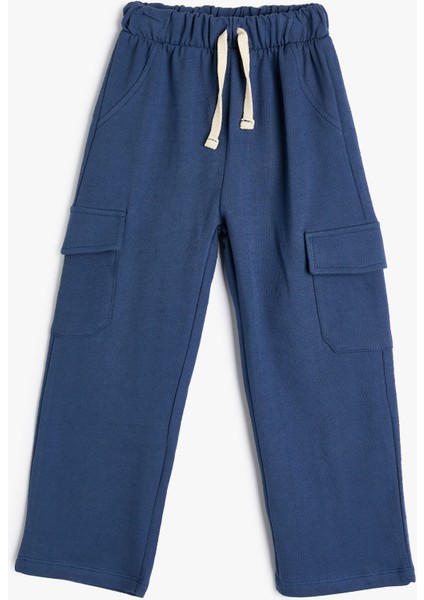 Eşofman Altı Beli Bağlamalı Cepli Pamuklu