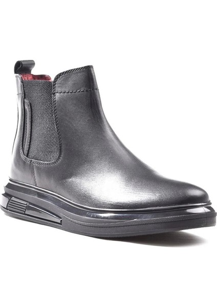 Erkek Casual Deri Bot 18336 Siyah