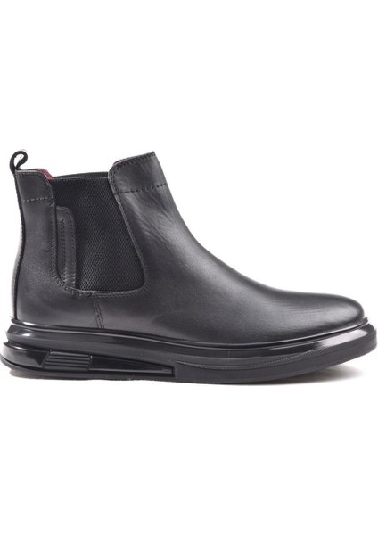 Erkek Casual Deri Bot 18336 Siyah
